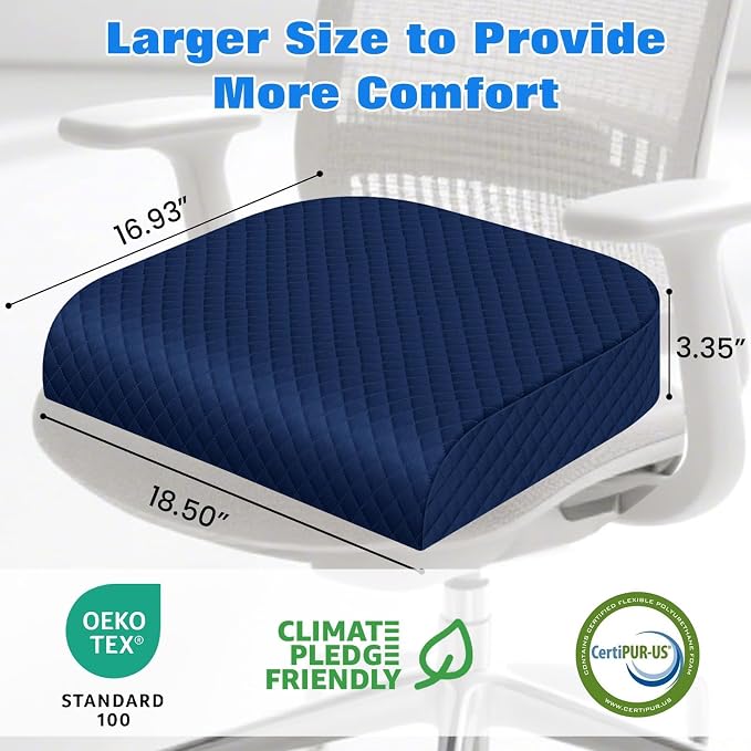 Seat Cushion for Office Chair, Memory Foam Chair Cushions, Car Seat Cushion for - Image 2