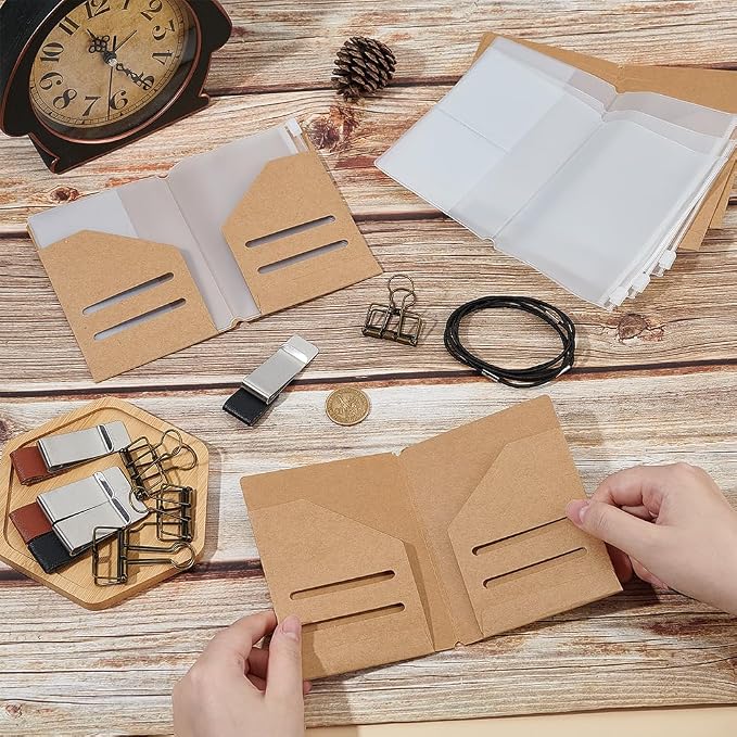 OLYCRAFT 4 Pack Travelers Notebook Accessories Kit Travel Diary Accessory Set - Image 3