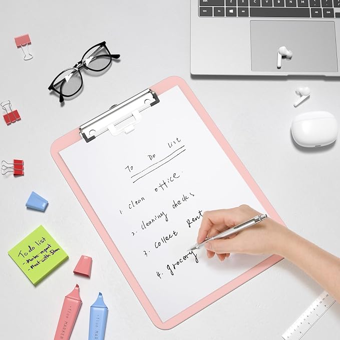 Hongri Plastic Clipboard with Pen Holder, Nurses and Women, Low Profile Clip - Image 8