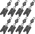 MNGARISTA 8-Pack Retractable Badge Holder, Heavy Duty Carabiner Keychain by MNGARISTA