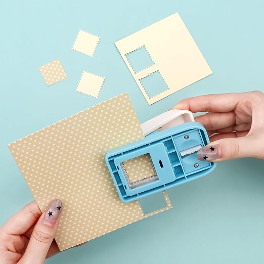 Square Stamp Punch, 1 Inch Square Stamp Puncher Postage Stamps Punches - Image 5