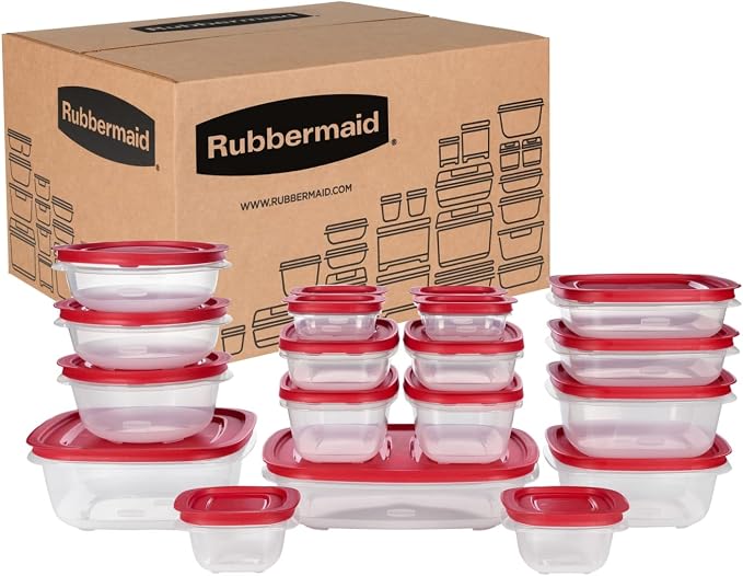 Rubbermaid EasyStore Containers, 38-Piece Set, Food Storage Containers by Unknown