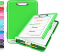 Sooez Clipboard with Storage, Clip Board 8.5 x 11 with Pen Holder, Plastic by Sooez