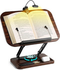 Book Stand with Light & Storage, Book Holders by UikJOY