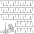 120pcs Flat Head Thumb Tacks for Wall, 0.4" x 0.51" Decorative Wall Pins Nails by Unknown