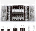 276Pcs Paper Clips and Binder Clips Assorted Sizes，Black Binder Paper Clips by Unknown