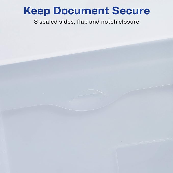 Avery Translucent Document Wallet, Holds up to 50 Pages, 1 Cover - Image 4