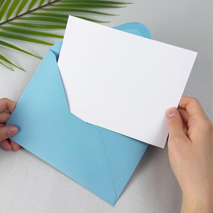 50 PCS Blue Colorful A7 Envelopes - Image 5