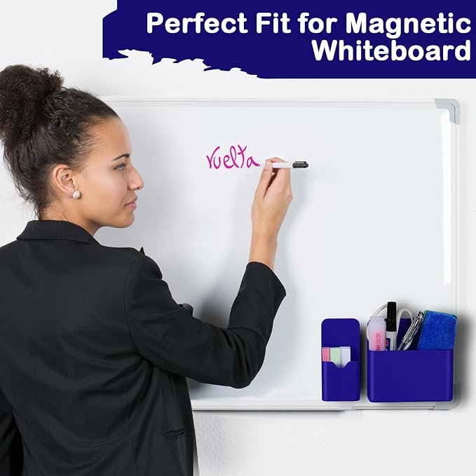 KITANIS Magnetic Pen Holder, 2 Pack Magnetic Dry Erase Marker Holder - Image 5