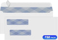 750#8 Self Seal Business Envelopes, PANDRI No.8 Double Window Design by PANDRI