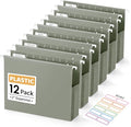 Sooez Extra Capacity Plastic Hanging File Folders, File Organizer by Sooez