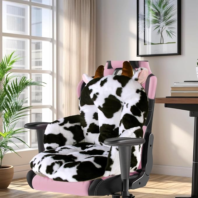 DOBUONO Comfy Office Chair Cushion: 17.5" L x 17.5" W x 18" H Cute Seat Cushion - Image 4