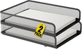 1InTheOffice Letter Trays for Desk Stackable, Front-Load Mesh Desk Tray by 1InTheOffice