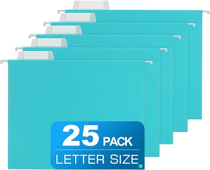25 Packs Hanging File Folders by Unknown