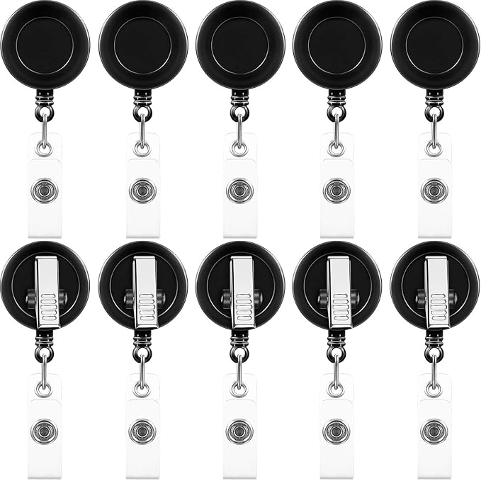 Zonon 50 Pcs Retractable Badge Holder Reels by Zonon