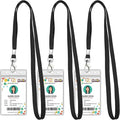 Koorito 3 Pack Clear ID Badge Holder by koorito