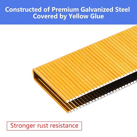 18 Gauge 1/4" Narrow Crown Staples 1" Leg Galvanized 800 Pack - Image 4