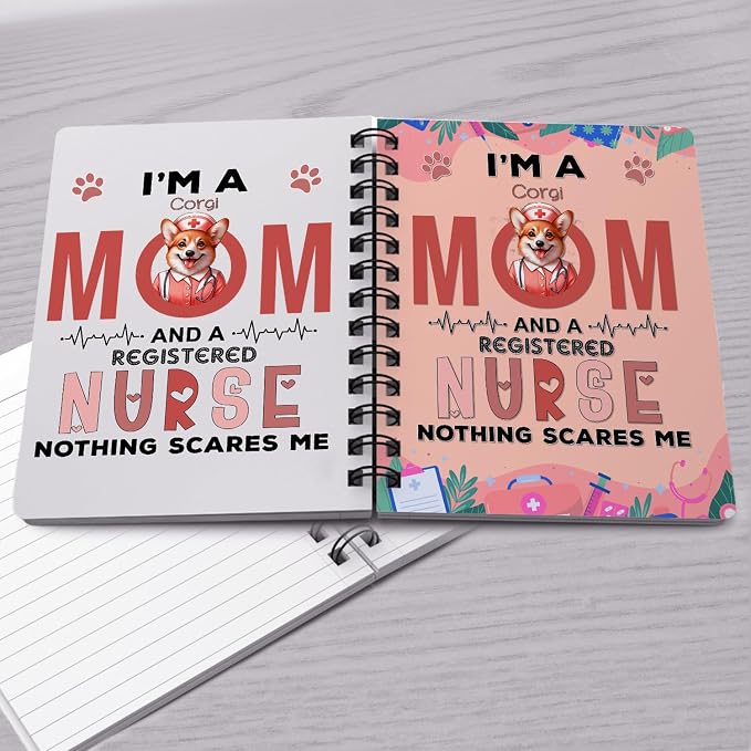 Ninety3POD I'm a Corgi Mom and a Registered Nurse Nothing Scares Me Spiral - Image 4