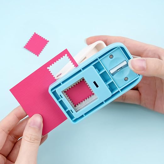 1x0.8inch Rectangular Postage Stamp Punch, Stamp Shape Hole Puncher - Image 2