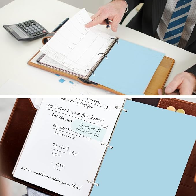 3 Ring Blue Binder Dividers - Image 6
