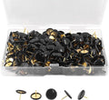 Piutouyar 300Pcs Black Decorative Flat Push Pin, Plastic Roundness Head by Piutouyar