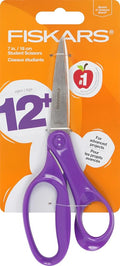 Fiskars 7" Student Scissors for Kids Ages 12-14, Scissors for School or Crafting by Unknown