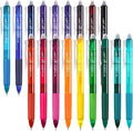 Vanstek 18 Colors Retractable Erasable Gel Pens Clicker, Fine Point, Make by Vanstek