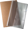 Wanderings Clear Zipper Case and Kraft Card Holder by Wanderings