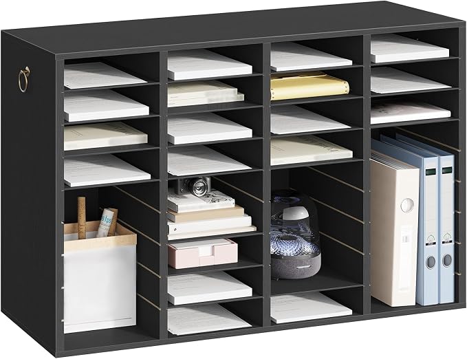 HOOBRO Wooden Literature Organizer, 36-Slot Mail Sorters, Removable Classroom - Image 9