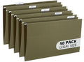 Blue Summit Supplies 50 Legal Size Hanging File Folders, 1/5 Cut Adjustable Tabs by BlueSummitSupplies