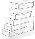 Hipiwe Plastic Drawer Organizer Clear Desktop Drawers Box by Hipiwe
