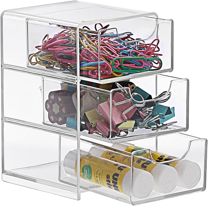 BTSKY 1 Pack Small Acrylic Storage Organizer by BTSKY