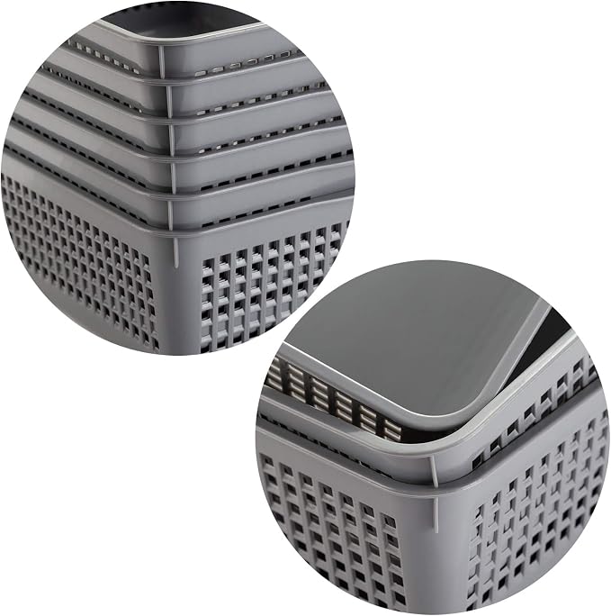 Aebeky A4 Size Plastic Paper Storage Trays, Desktop File Organizer Baskets - Image 3