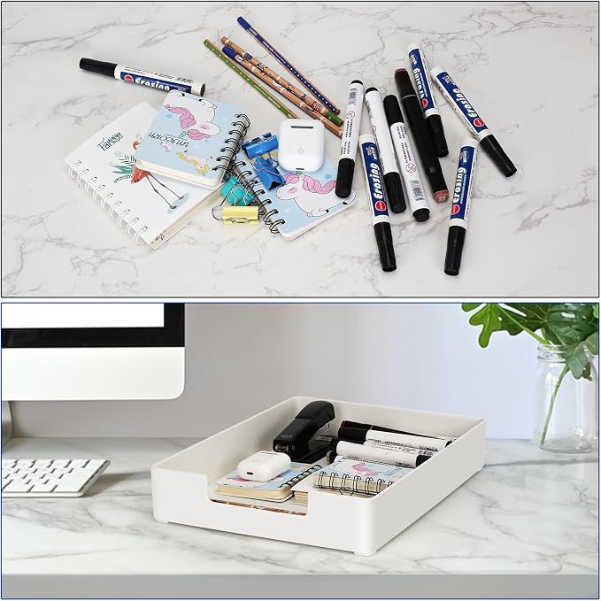Letter Tray Letter Organize, Stackable Desk Drawer Organizer - Image 7