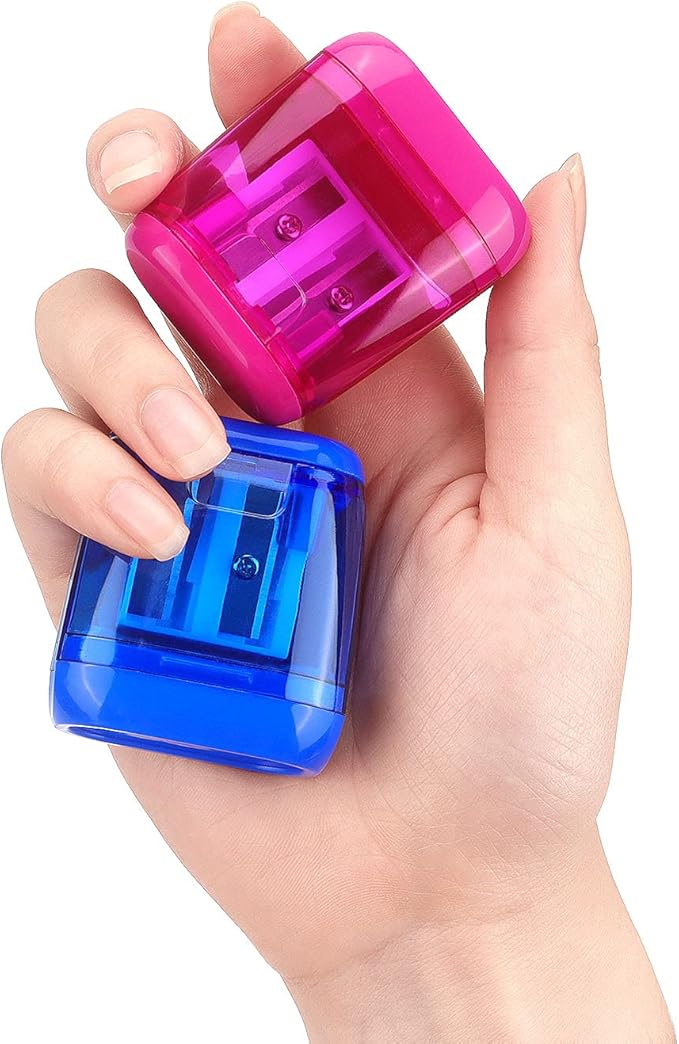 4 Pack Pencil Sharpener Manual, Double Holes - Image 5