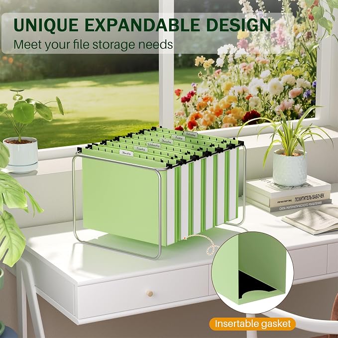 Green Hanging File Folders, Plastic Hanging Files Folders - Image 5
