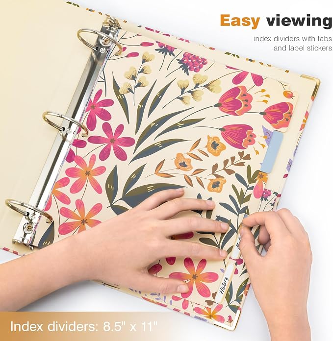 Ospelelf 3 Ring Binder, 2 Inch Letter Size - Image 6