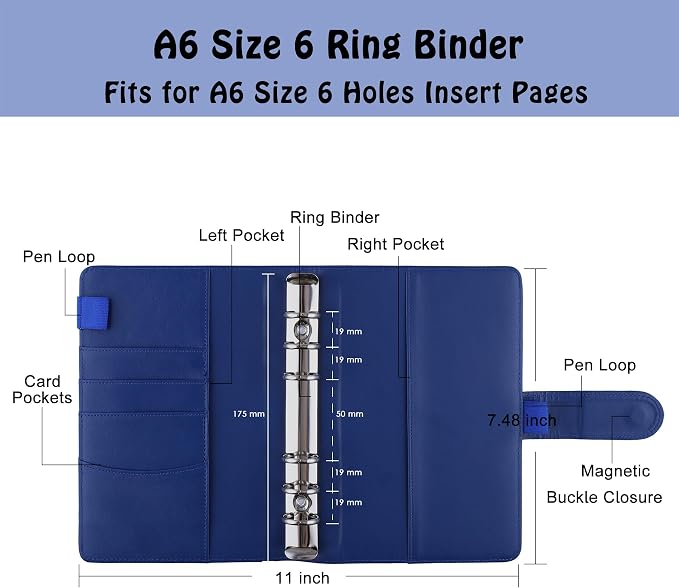 Antner A6 PU Leather Budget Binder - Image 2