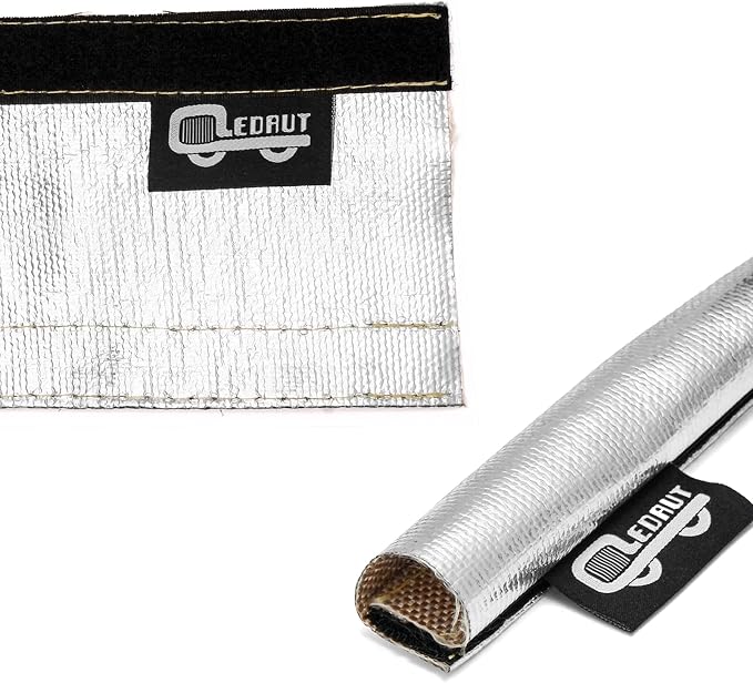 Heat Shroud Aluminized Sleeving Heat Shield Fuel line Wire Heat Sleeve 1" I.D. - Image 5