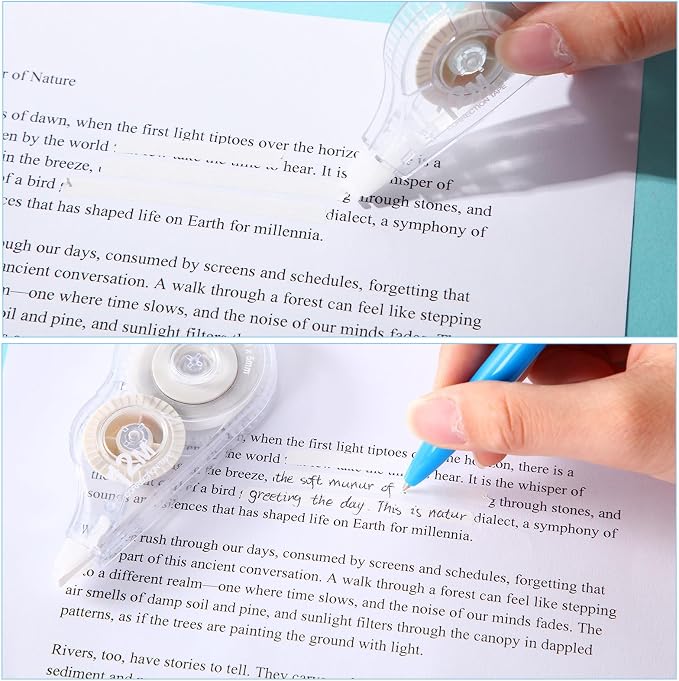 AmazingSpark 200 Pcs Correction Tape Bulk 39.4 ft White Wrong out - Image 5