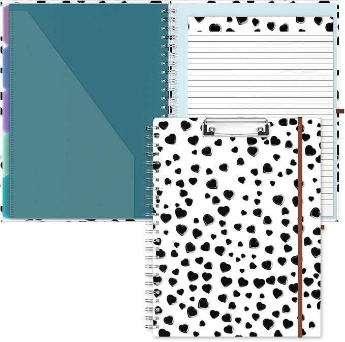 Hongri Clipboard Folio with Refillable Lined Notepad, 8.5 x 11 Folders with by Hongri