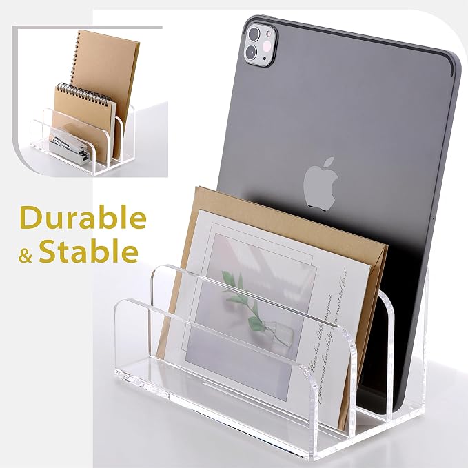SANRUI Acrylic Mail File Organizer Sorters - Image 4