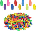 300 Pack Pencil Top Erasers Bulk 10 Colors and Cap Erasers by Garpphst