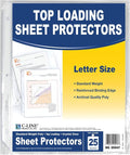 C-Line Top Loading Standard Weight Poly Sheet Protectors, 8.5 x 11 Inches by C-Line