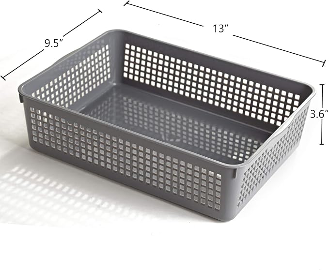 Aebeky A4 Size Plastic Paper Storage Trays, Desktop File Organizer Baskets - Image 2