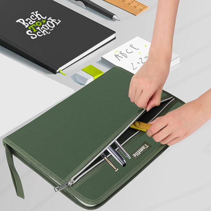 Fireproof Safe Accordion File Organizer Bag Folder, Waterproof Expanding Filing - Image 6