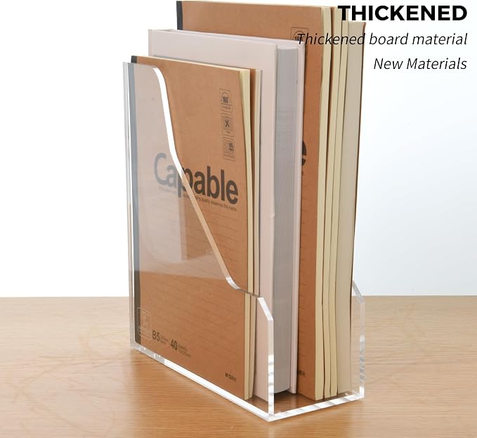 Acrylic Magazine File Holders, Classroom Organization and Storage, Desktop File - Image 3