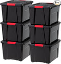 IRIS USA 40 Qt Stackable Plastic Storage Bins by IRISUSA