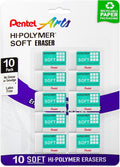 Pentel Clean Eraser, No Mess- No Residue, Hi-Polymer Soft Erasers by PentelofAmerica