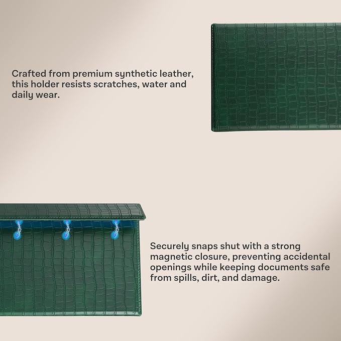 CoBak Leather Car Registration and Insurance Holder - Image 2